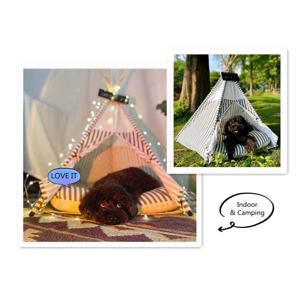 Pet Teepee Tent with Thick Cushion I985