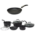 9-Piece Black Cookware Set with Bakelite Handles F135588