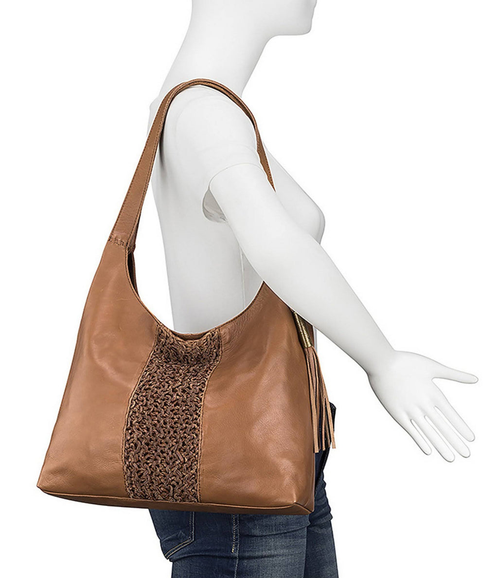 Stone Crochet Hobo R7928
