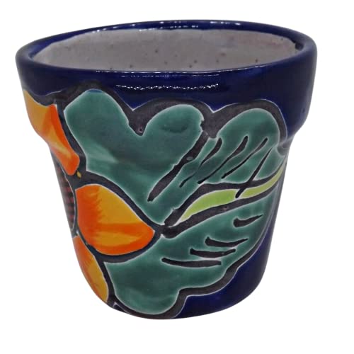 Set of 3 Hand-Painted Talavera Planters Q729185