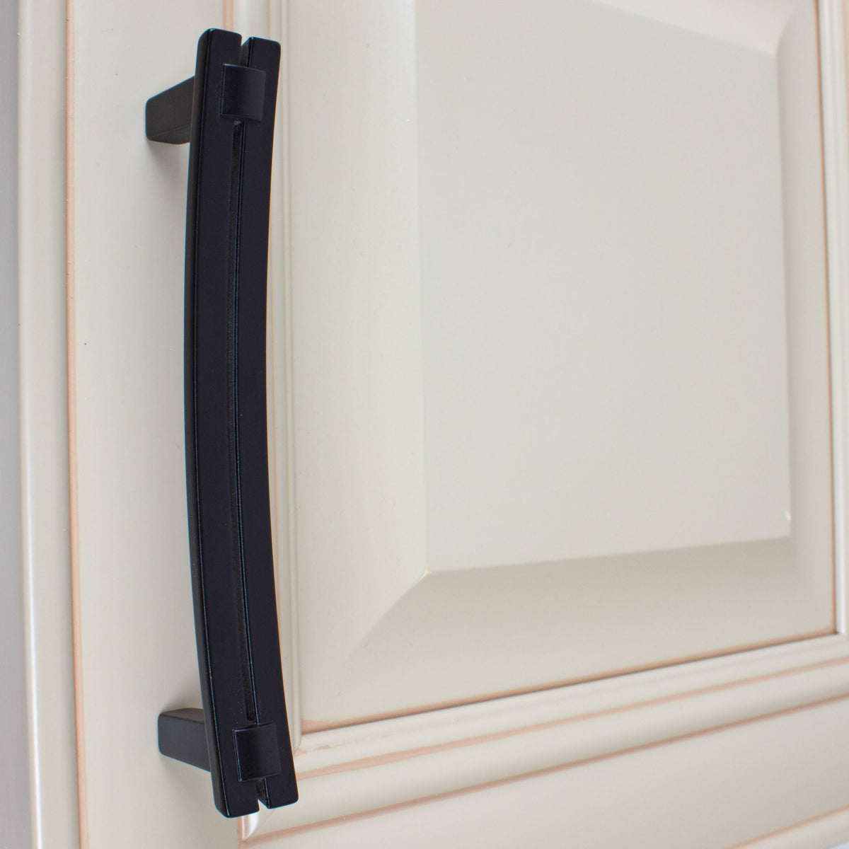 6-Inch Matte Black Cabinet Pulls D2406