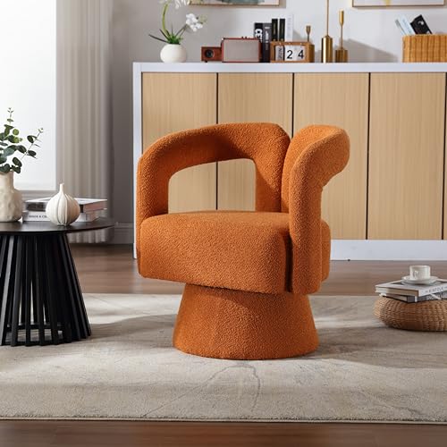 Rose Red Round Accent Chair B50673