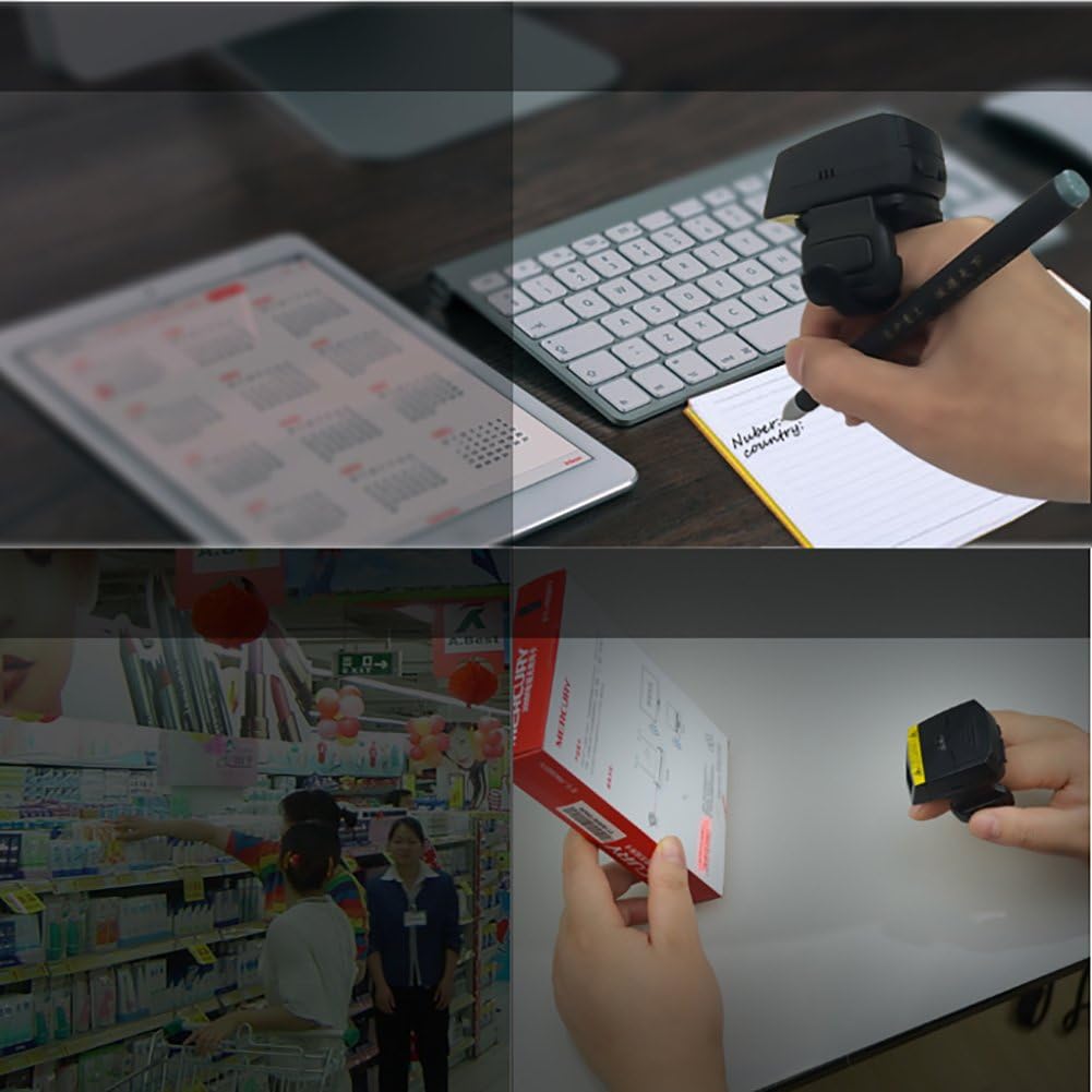 Wireless Finger Barcode Scanner I878