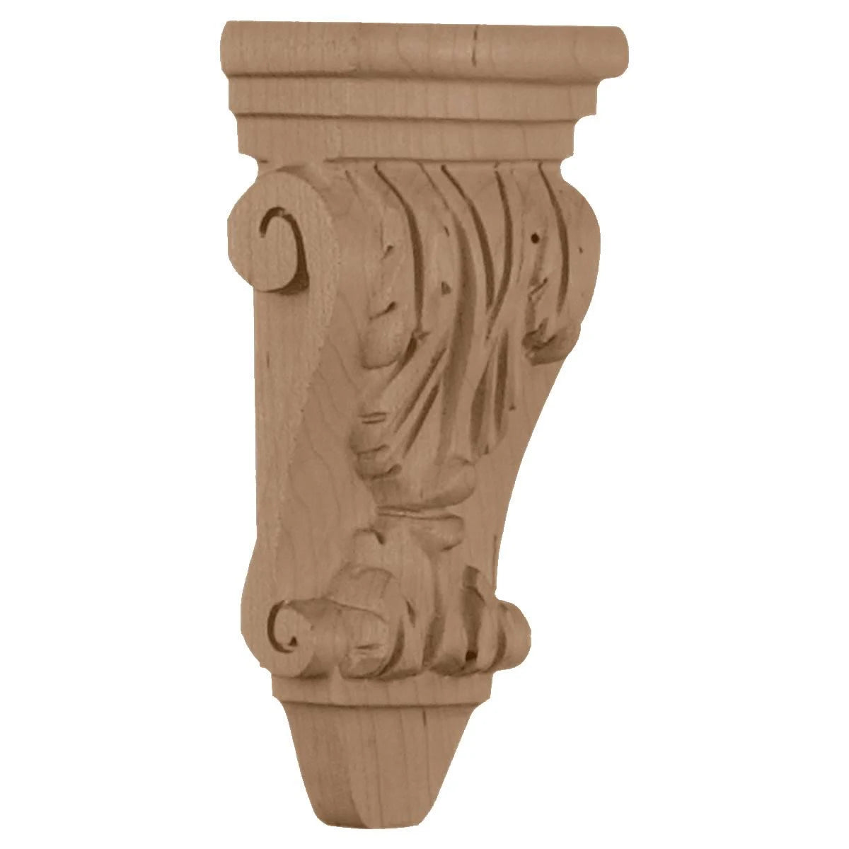 Extra Small Acanthus Pilaster Corbel Maple X55065