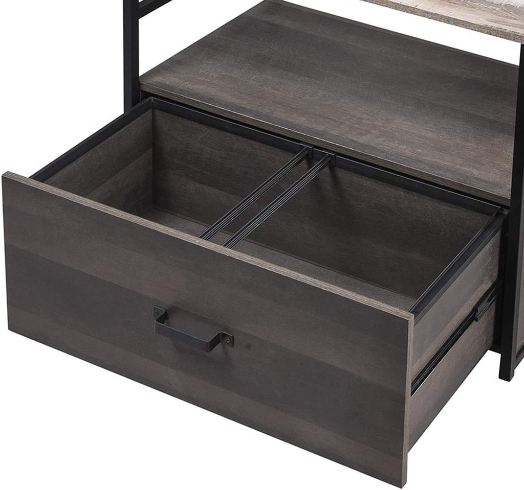 Lateral File Cabinet with Shelf and Drawer G166813