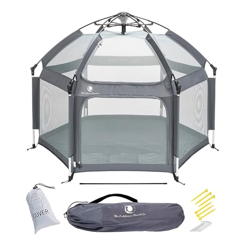 Pop Up Playpen with Canopy, Travel Bag, Mosquito Net (Anchor Grey) P78493