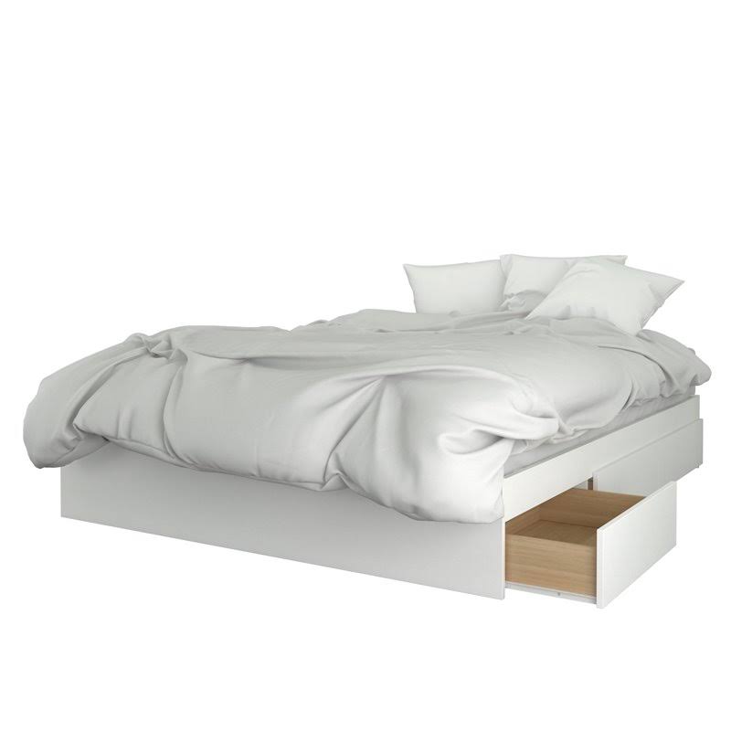 Natural Maple White Queen Size Bedroom Set W40256