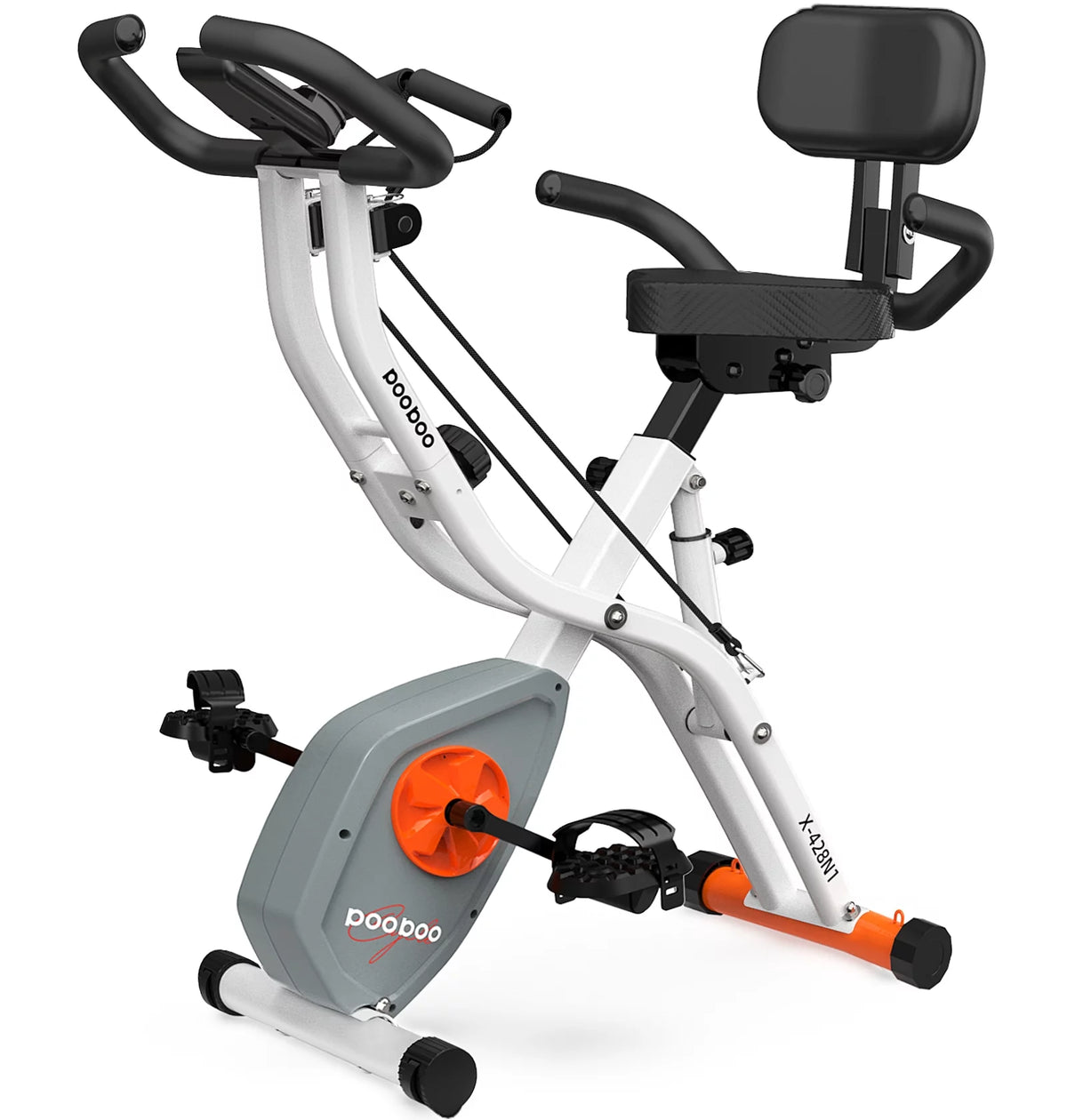 Folding Exercise Bike 8 Level Adjustable Magnetic Resistance W7958