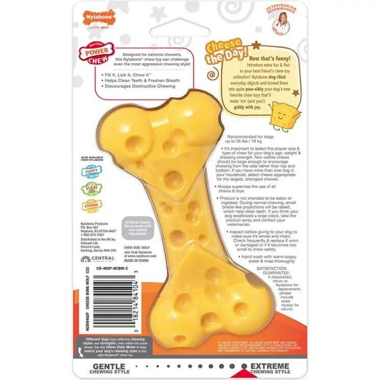 Cheese Bone Dog Toy I638