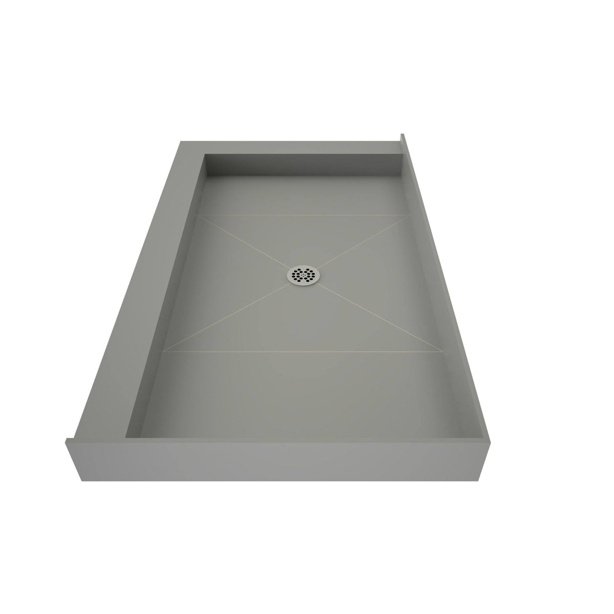 48x22 Double Threshold Shower Base with Drain Plate G431497