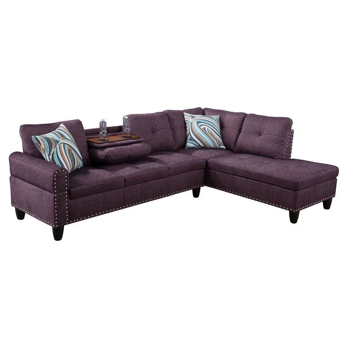 Linen Fabric Sectional Sofa V263