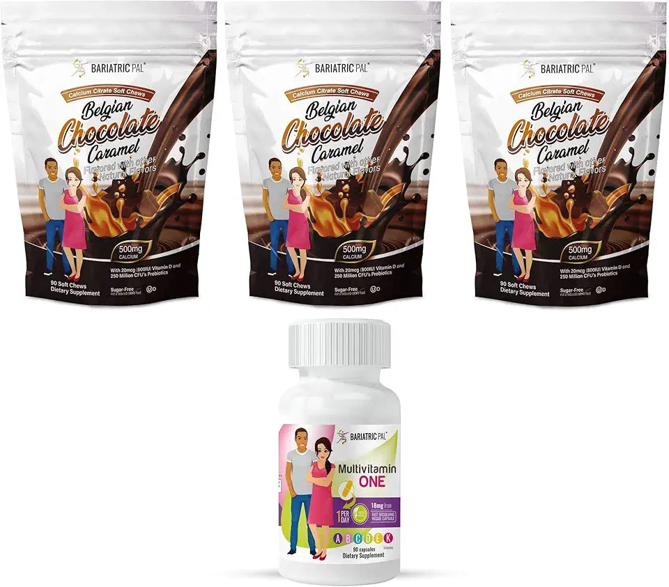 90-Day Bariatric Vitamin Bundle Multivitamin Capsule and Calcium Citrate Soft Chews I3632