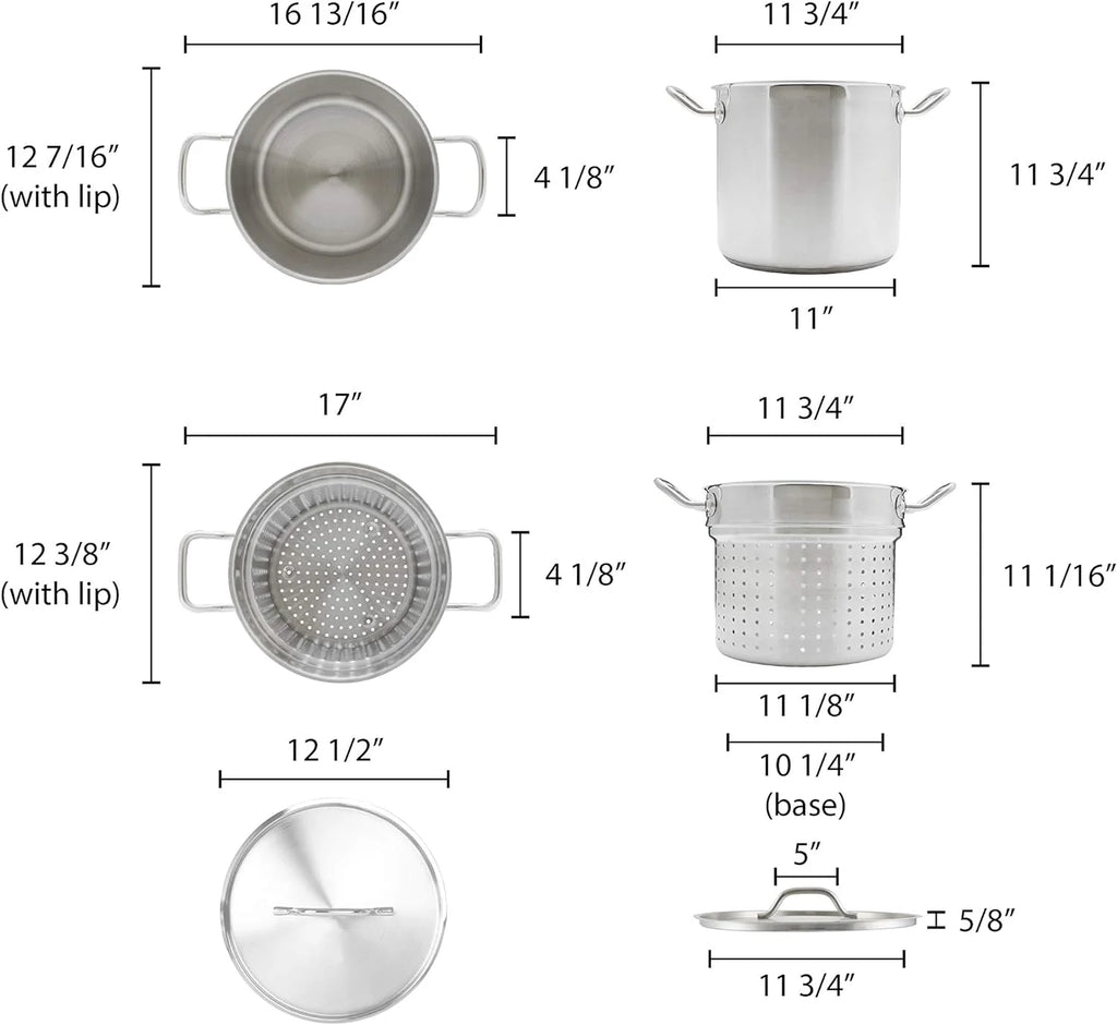 20-Quart Stainless Steel Pasta Cooker V553811