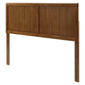 King Size Brown Walnut Wood Headboard X22855