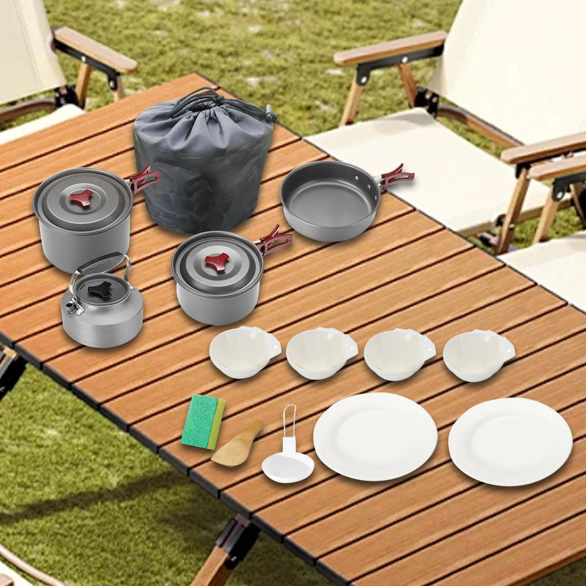 Camping Cookware Non Stick for Campfire M9917