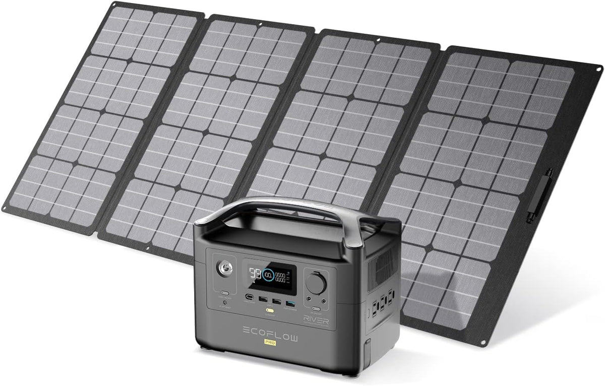 Portable Power Station 720Wh with 160W Solar Panel D4744