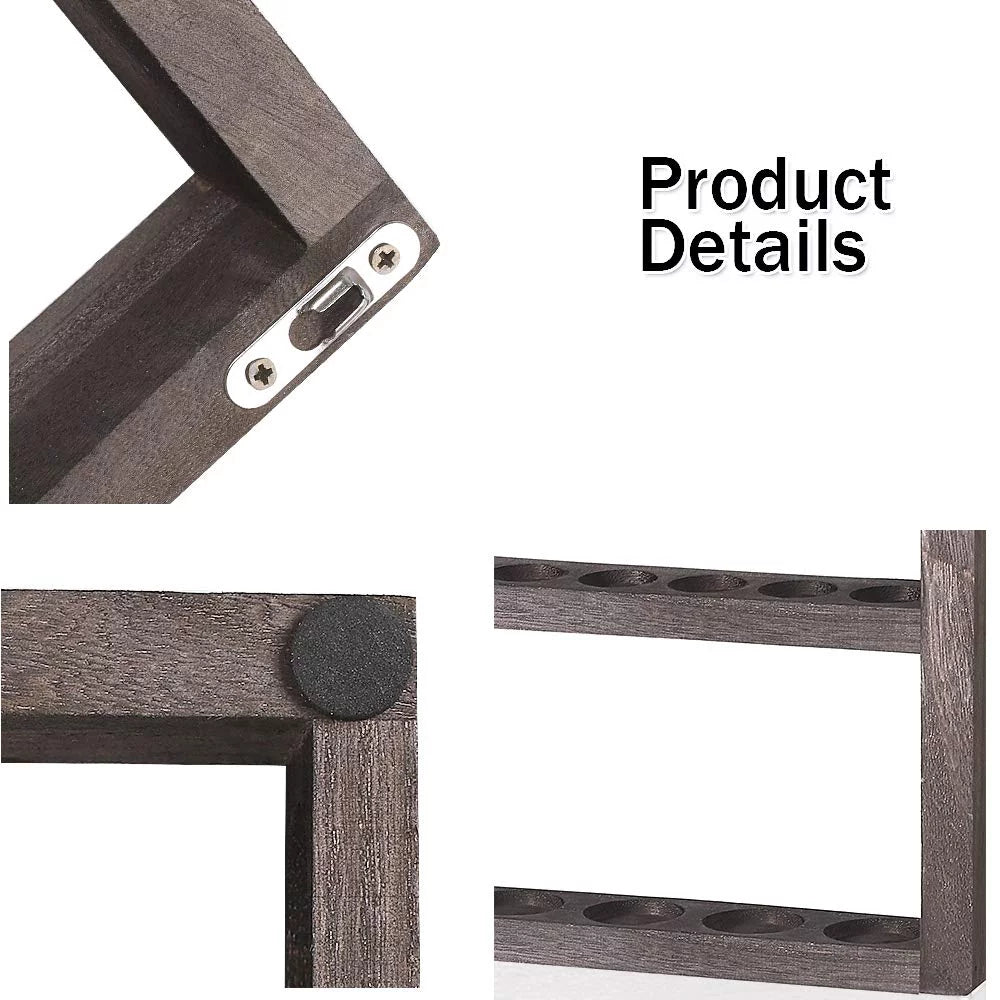 Wall Mounted Wooden Essential Oil Storage Rack P52492