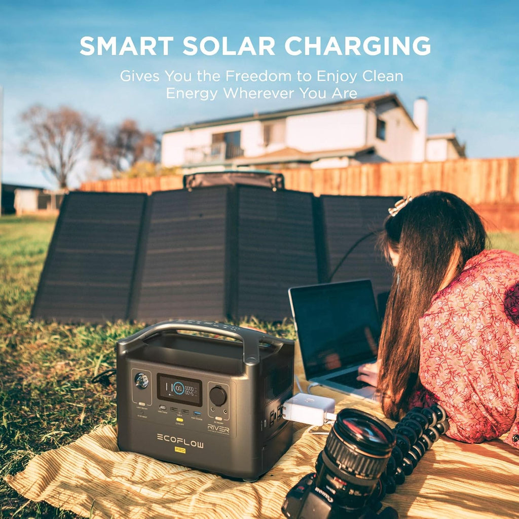 Portable Power Station 720Wh with 160W Solar Panel D4744