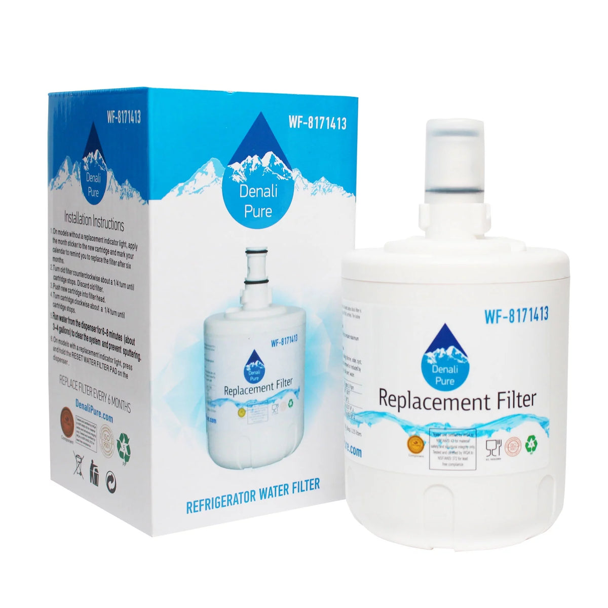3-Pack Refrigerator Water Filter Cartridge Q3783