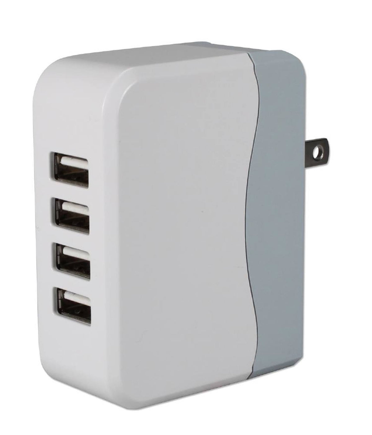 4-Port 4.5amp USB AC Charger with Folding Power Plug F624222