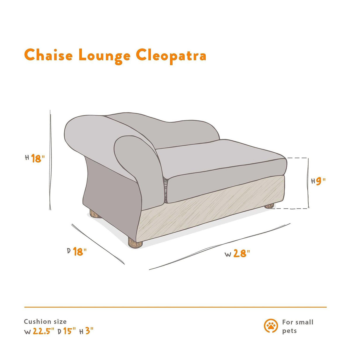 Chaise Lounge Pet Bed J168
