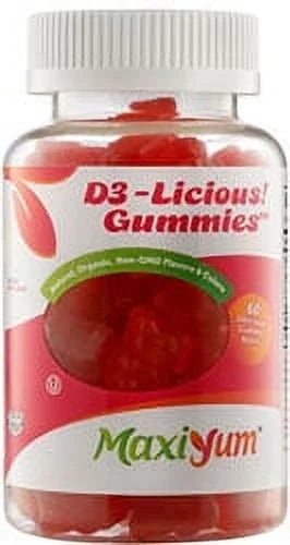 Kosher Vitamin D3 1000 IU Gummies Cherry Flavor 60 Jellies J540398