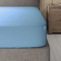 California King Solid Blue Fitted Sheet K96991