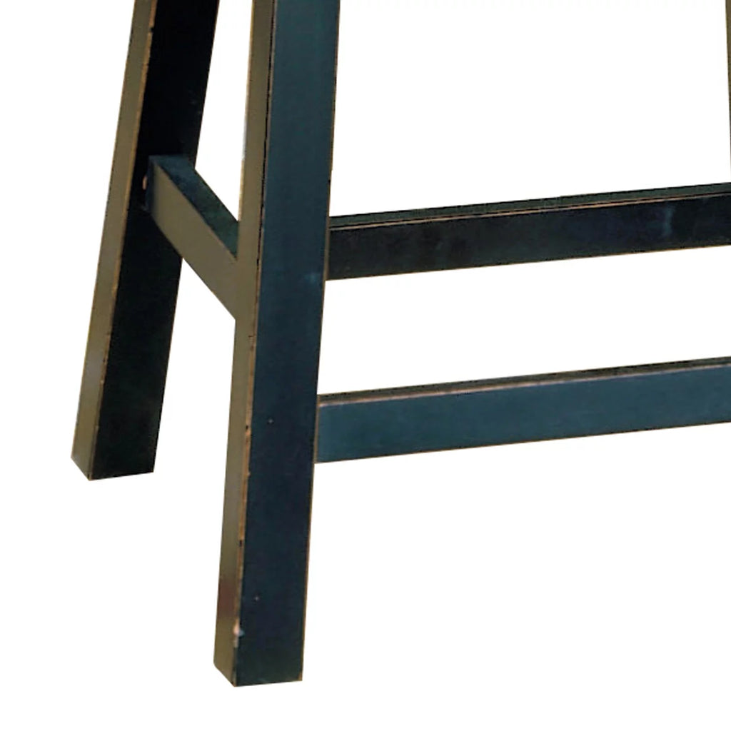 Black Set Of 2 Wooden Counter Height Stool L991