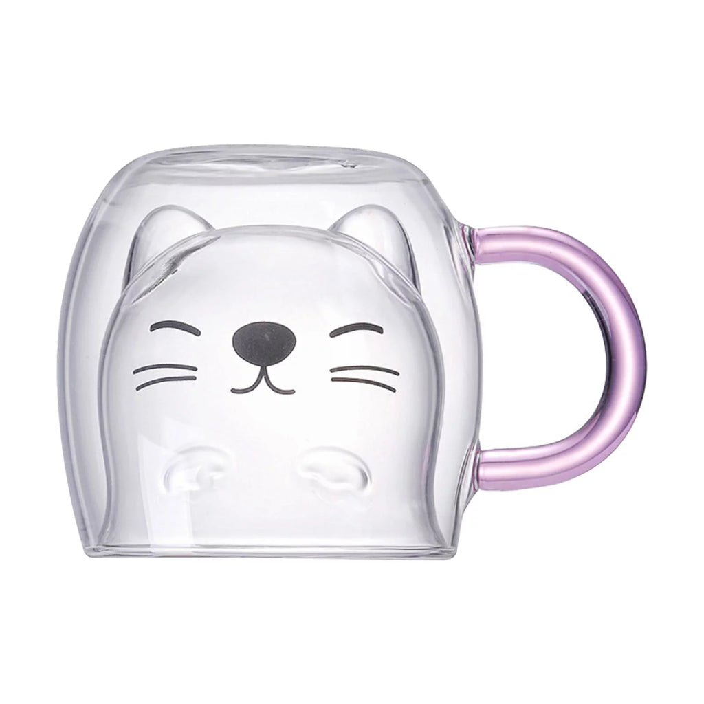 2x 280ml Double Wall Borosilicate Glass Cup P48126