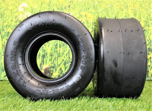 (Set of 2) 11x6.00-5 4 Ply Smooth Tread Tire W72016