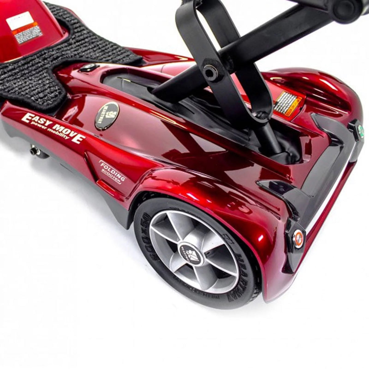 Burgundy Red Automatic Folding Mobility Scooter K137157