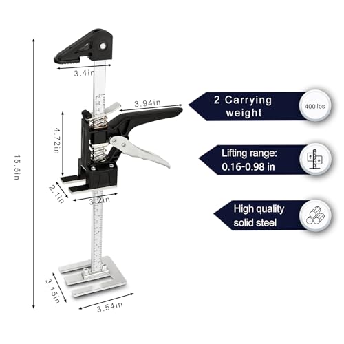 15.5 Inch Multifunctional Furniture Lifter Jacks 2 Pack H114885