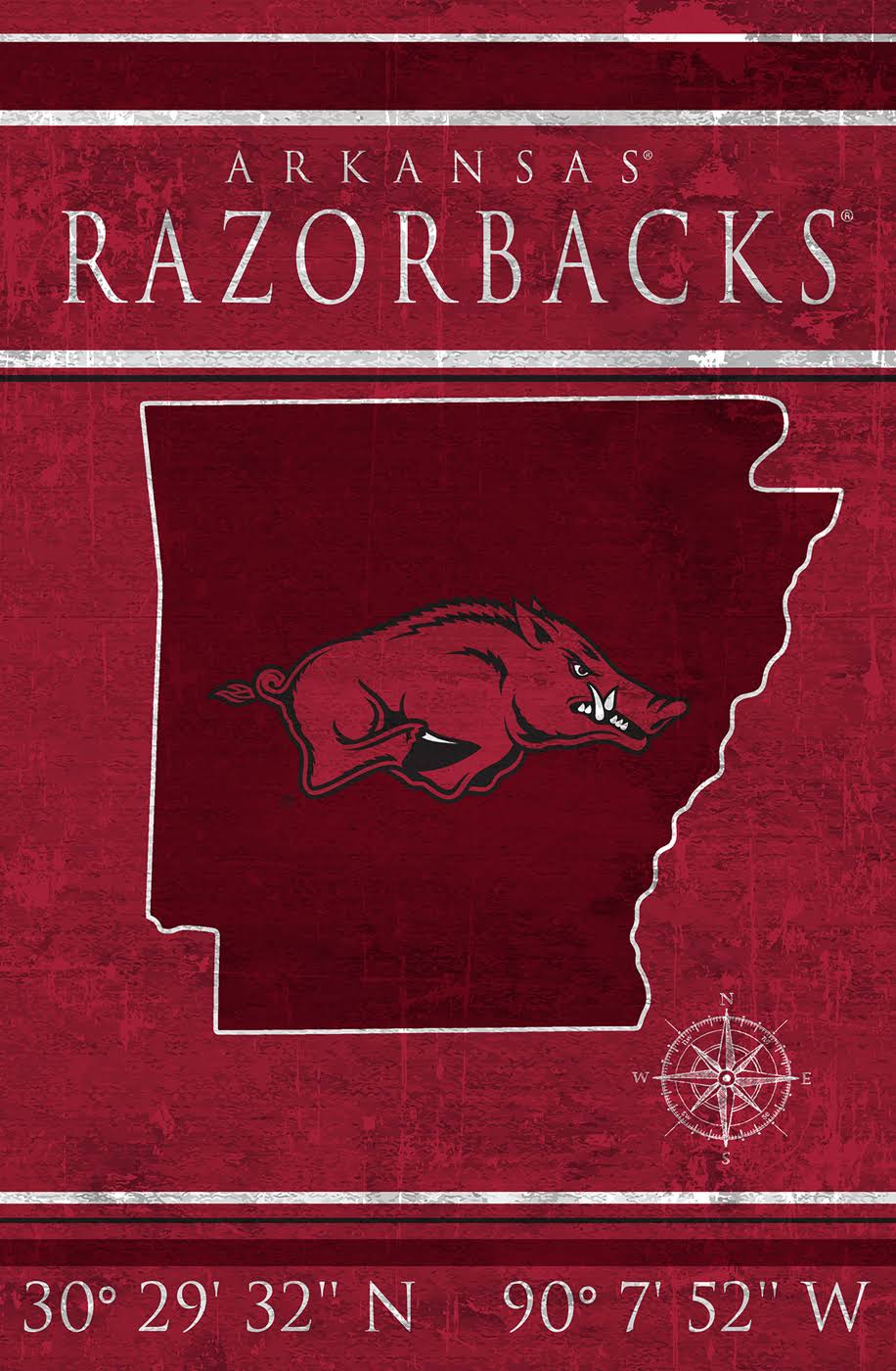17x22 x 26x22 Coordinates Sign O208