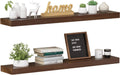 36 Inch Long Wood Floating Shelves Set of 2 E77033