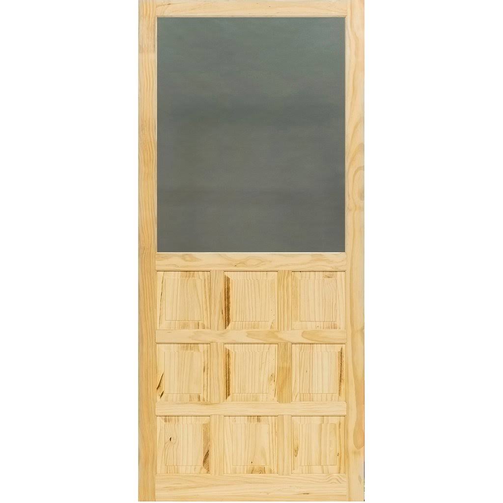9 Panel Wood Screen Door O861