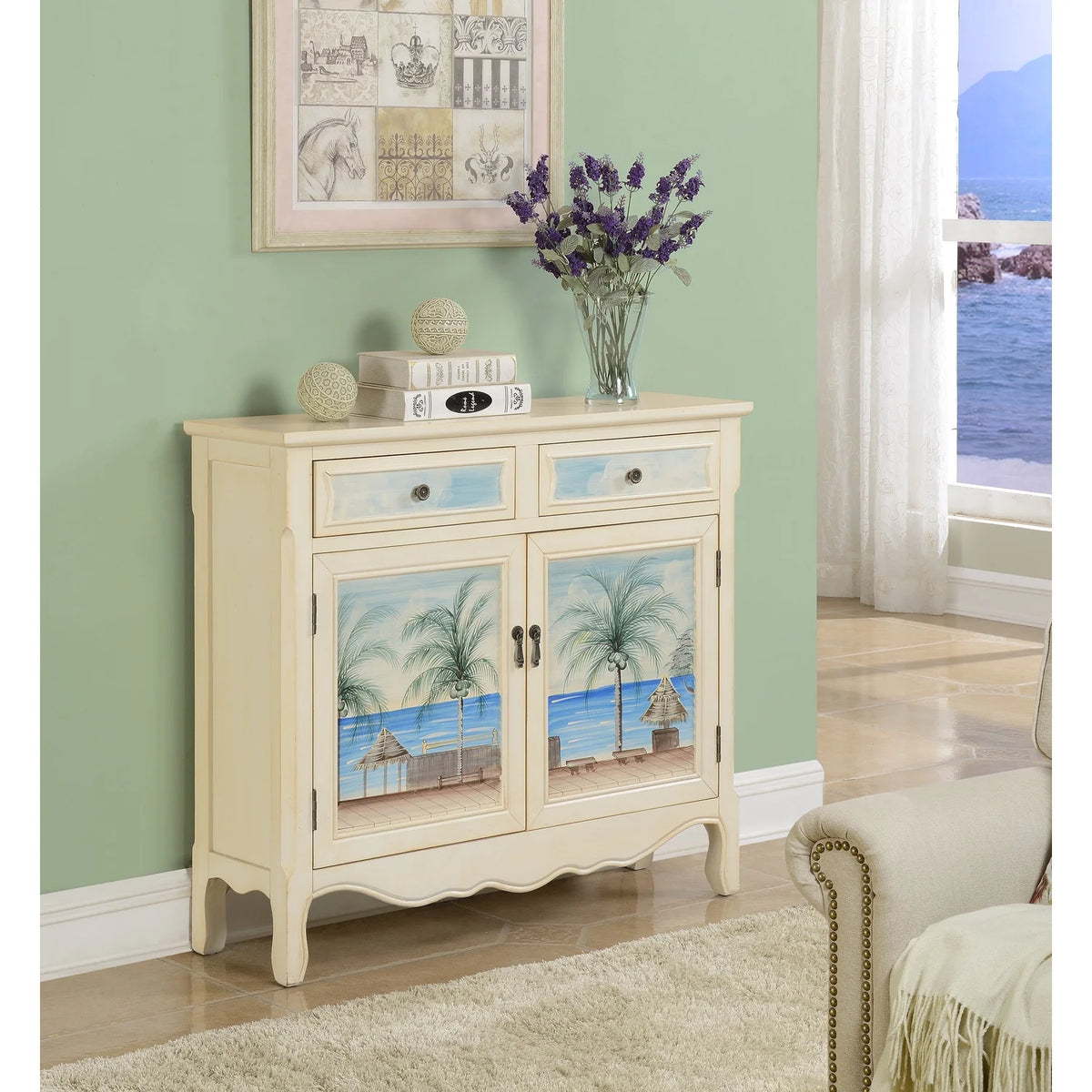 Two Drawer Two Door Cupboard V52522