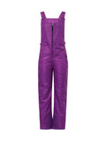 Purple Insulated Water Resistant Ski Snow Bib Pants XL N5779
