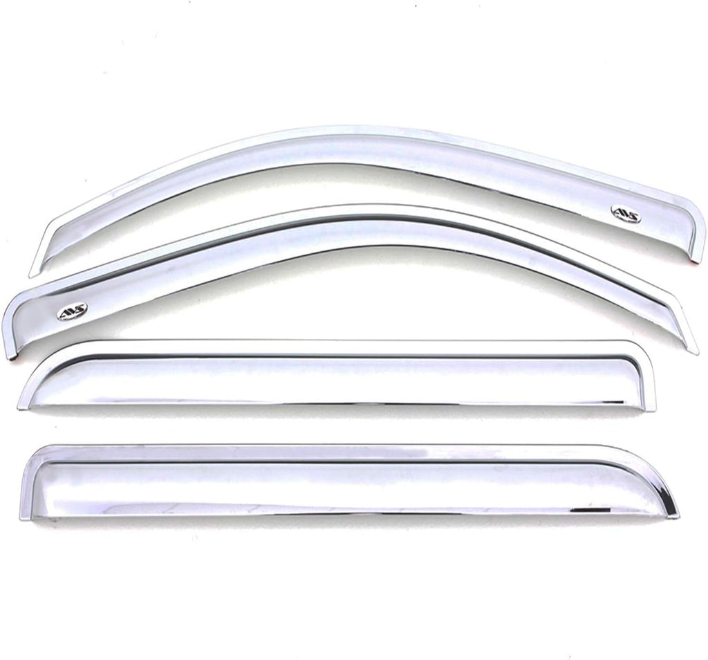 Smoke 4 pc In-Channel Side Window Deflector for Ram 1500 Quad Cab M42926