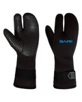7mm Three-Finger Mitt Black Small R636