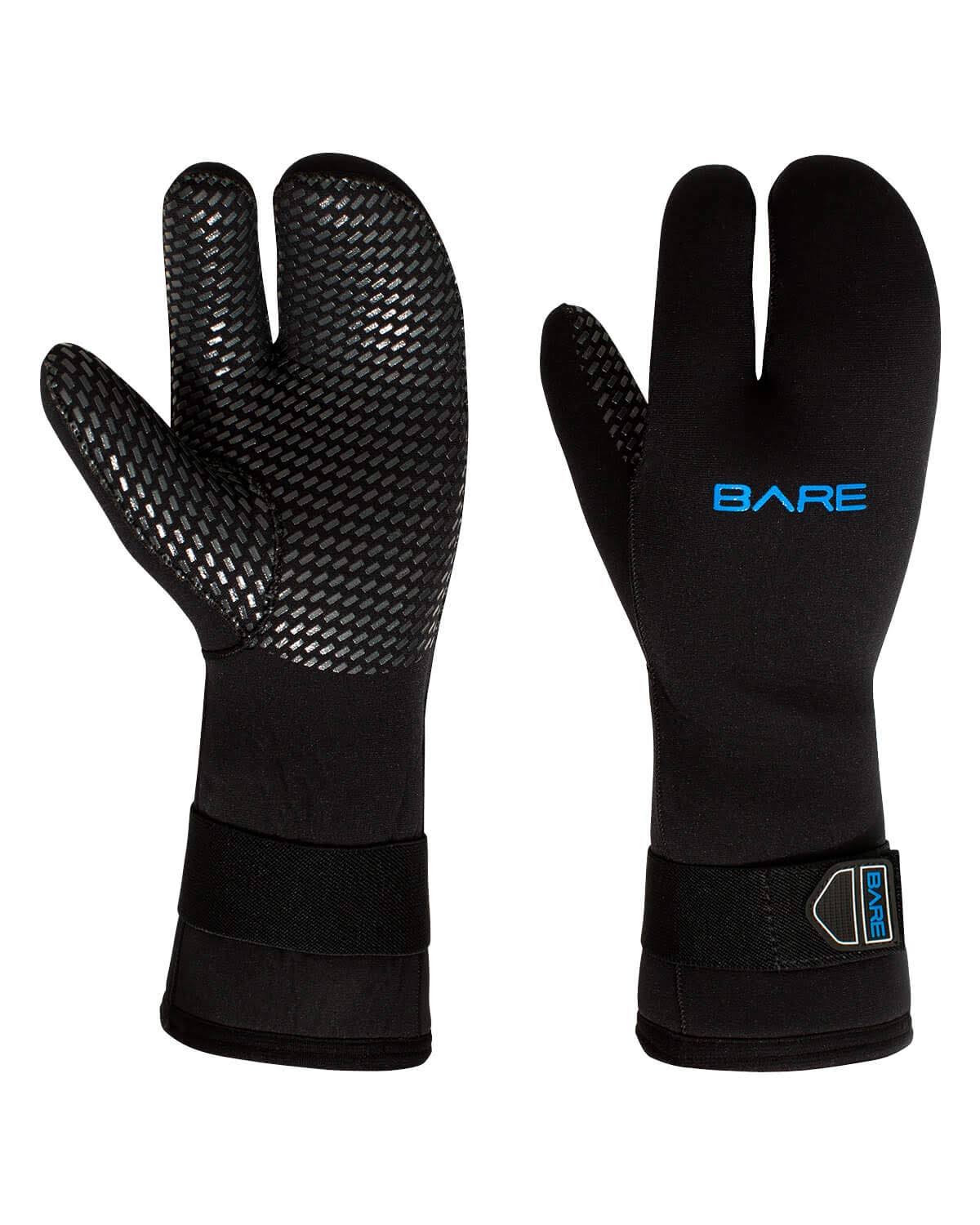 7mm Three-Finger Mitt Black Small R636