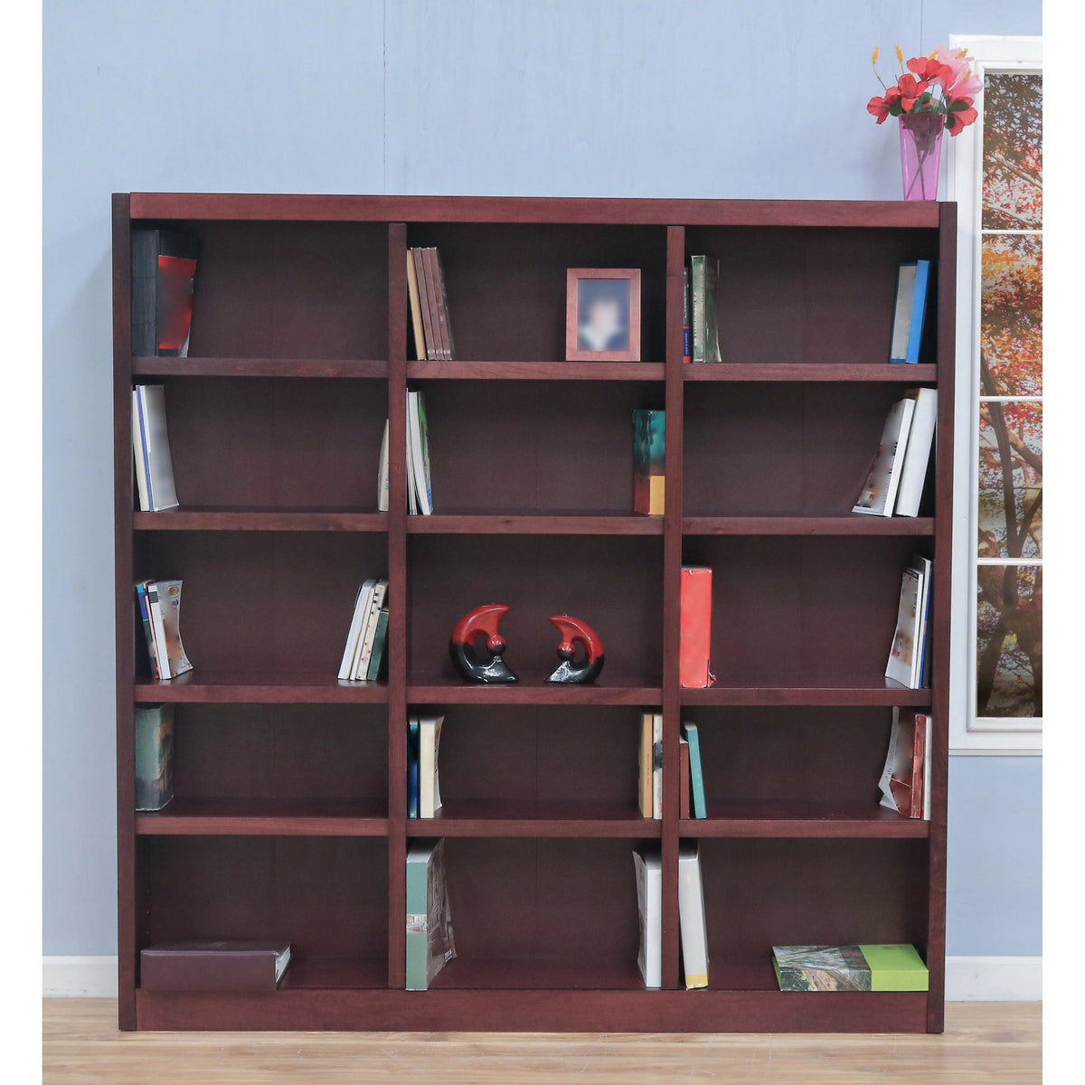 72-inch Espresso Bookcase Storage Unit V145293