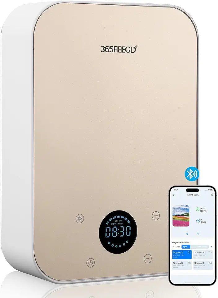Aromatherapy Diffuser White Gold Q6093