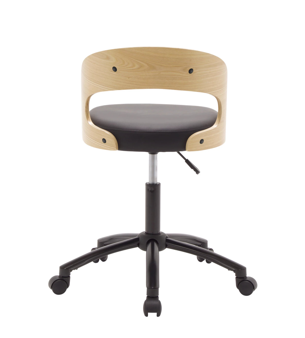 Ashwood Low Wood Back Swivel Office Chair J33094