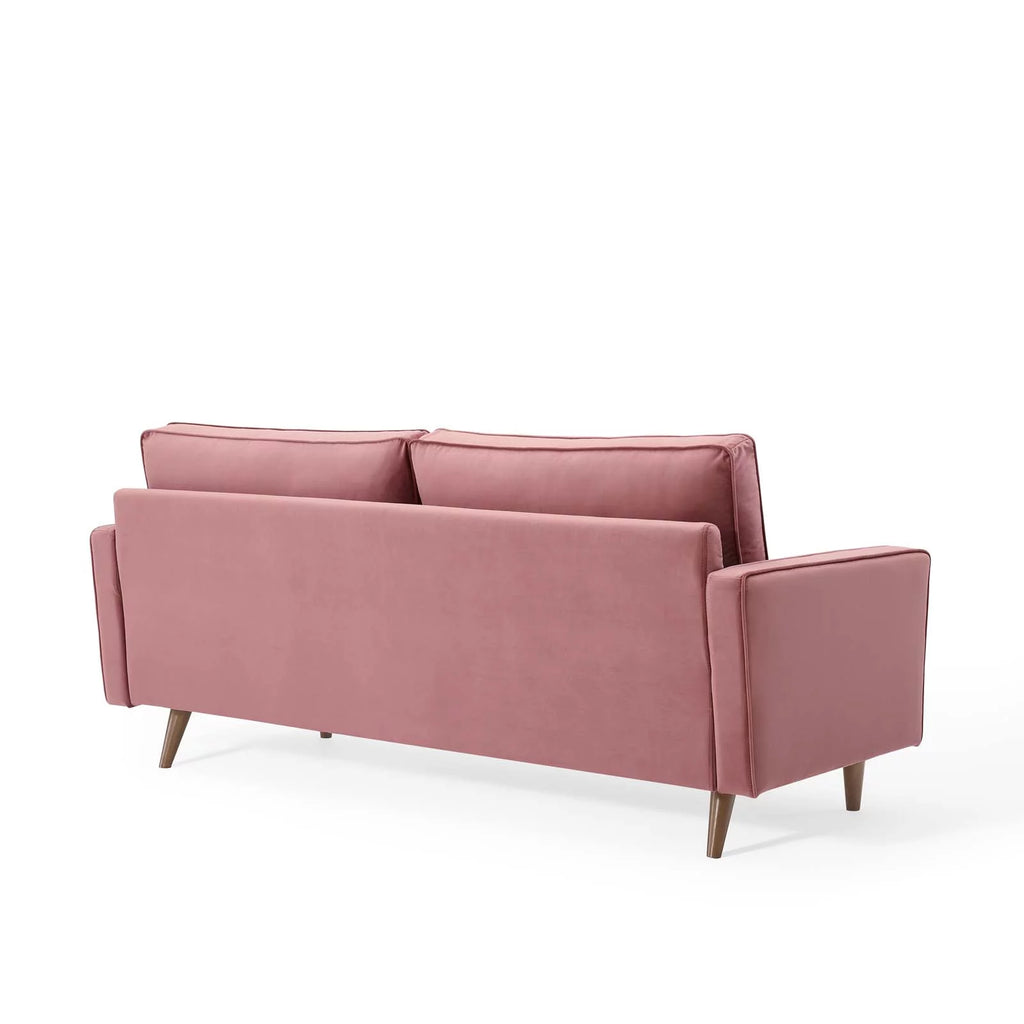 Dusty Rose Performance Velvet Sofa P6706