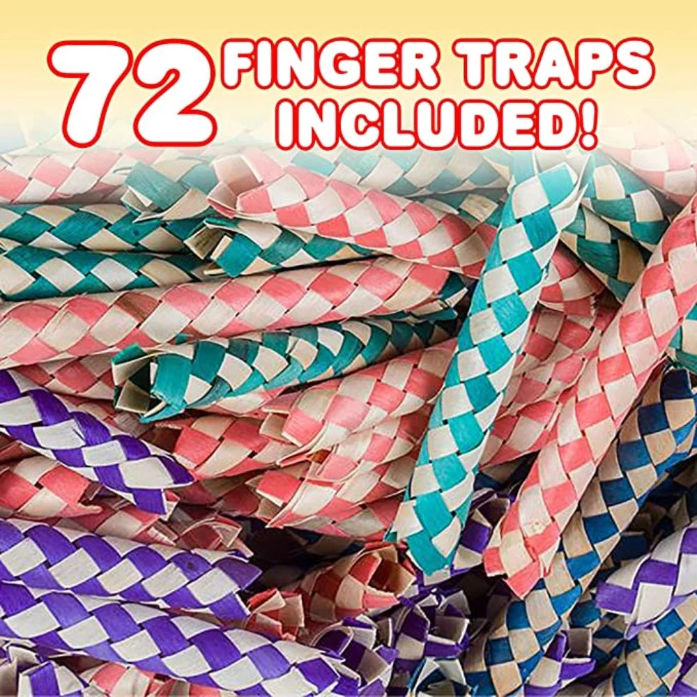 Bulk Pack of 72 Bamboo Finger Traps F3358