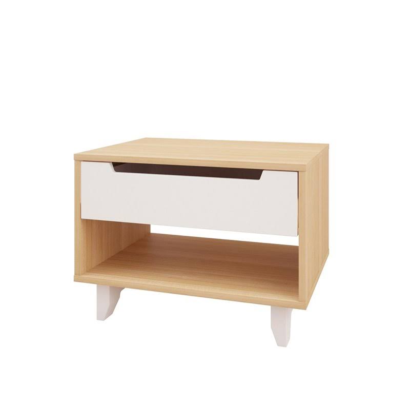 Natural Maple White Queen Size Bedroom Set W40256