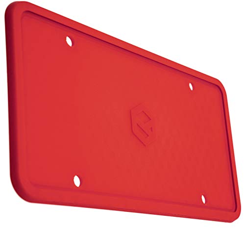 Black Silicone License Plate Frame F35075