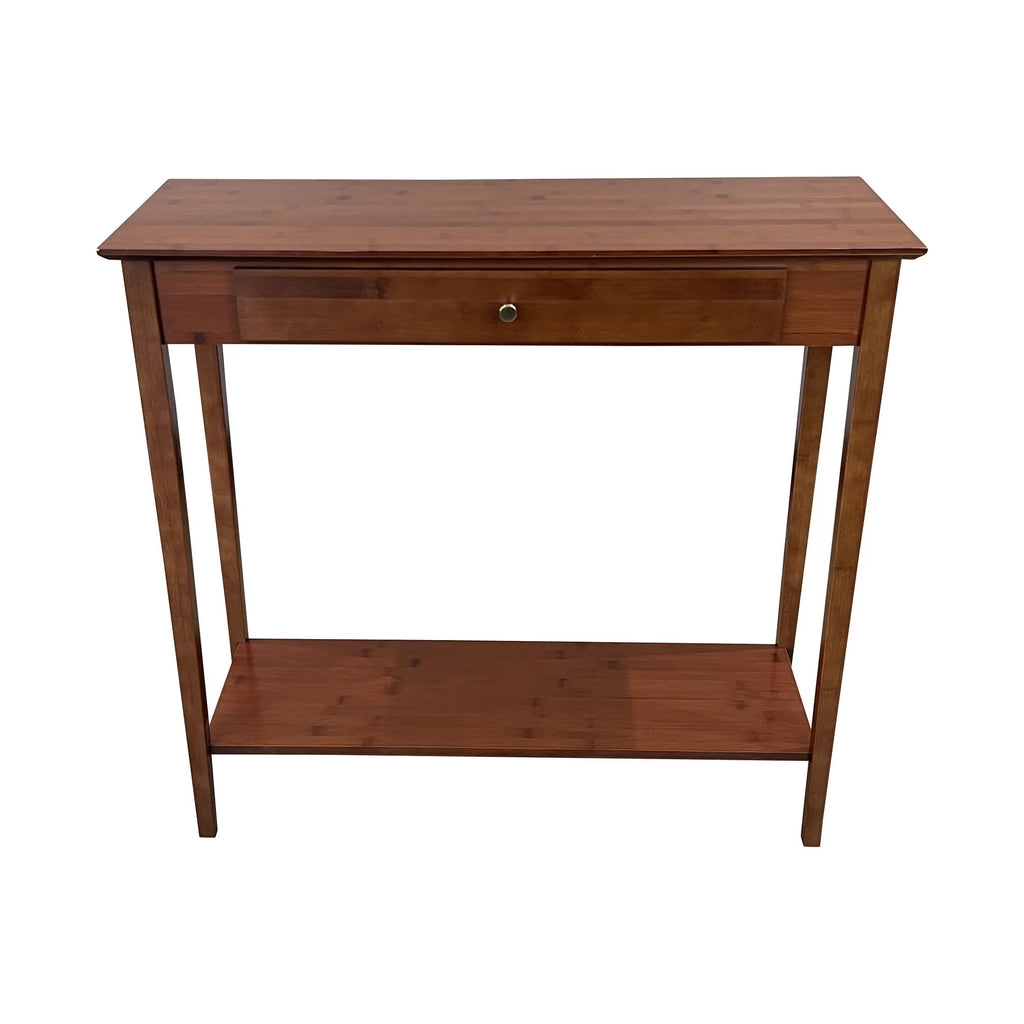 Bamboo 2-Tier Console Table with Drawer X420138