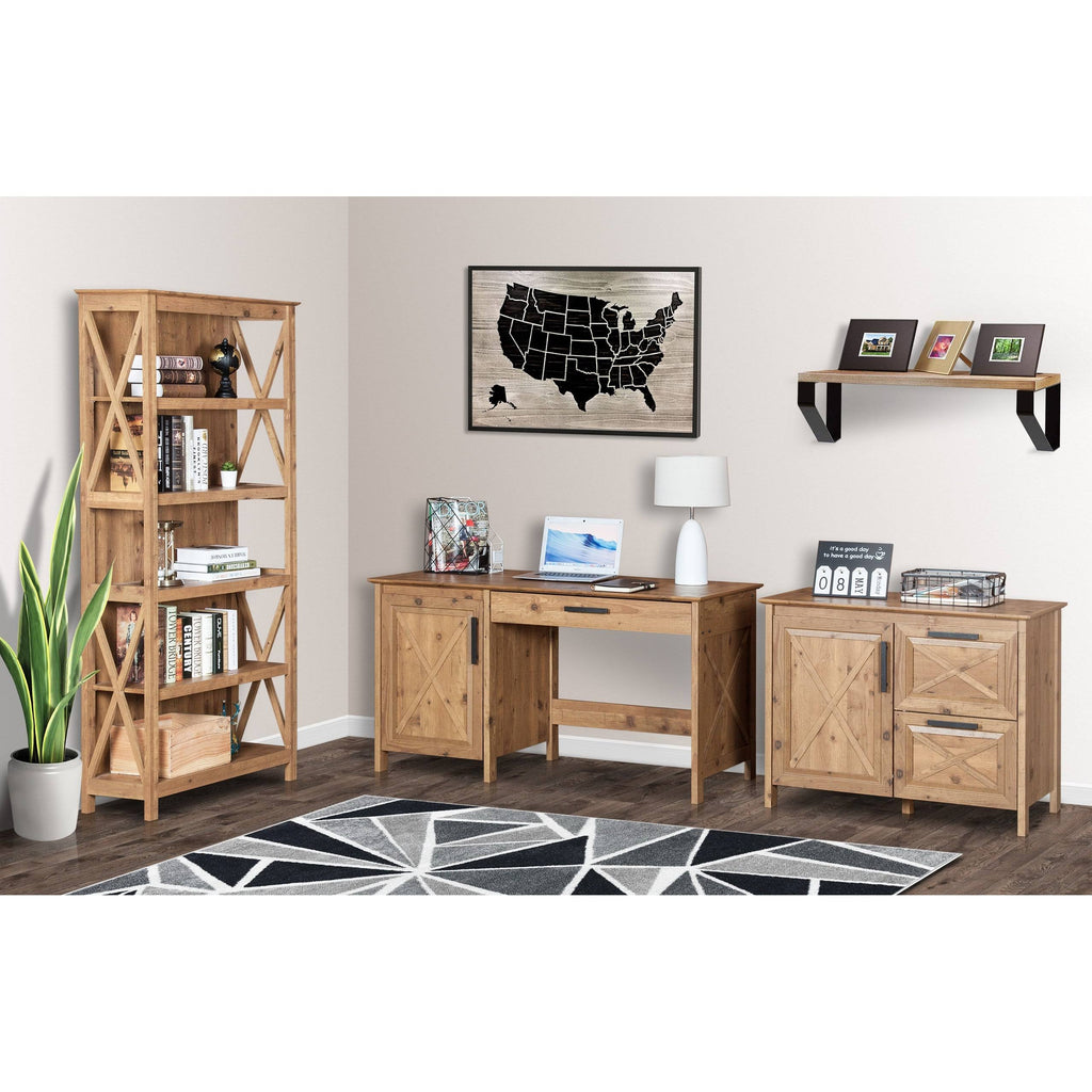 Rustic Brown Wood Writing Desk O223