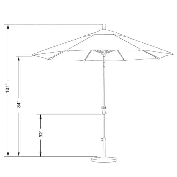 Antique Beige 9 ft. Market Umbrella O8935
